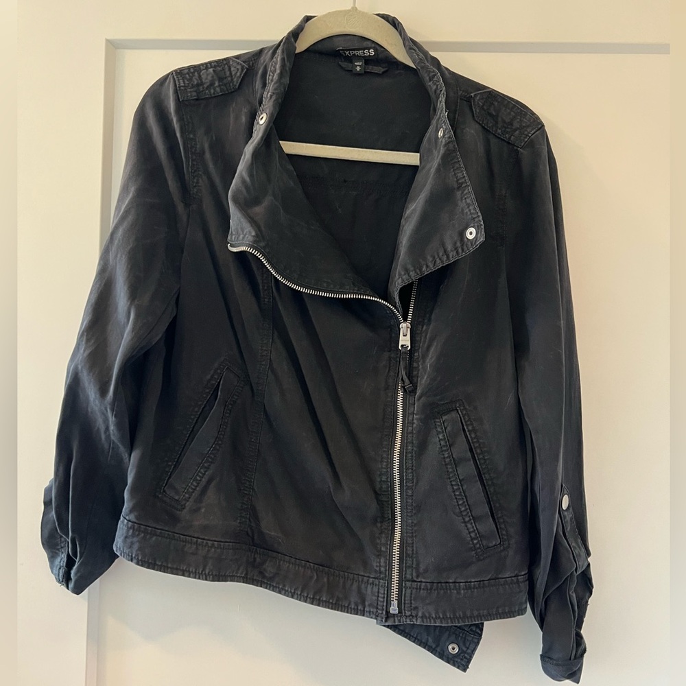 Express Women's Black Leather Jacket